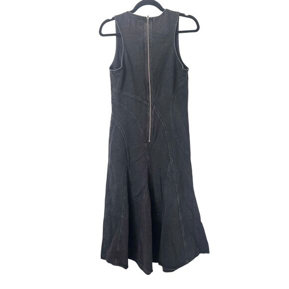 SAINT ART Denim Sleeveless Maxi‎ Dress Faded Black Small - Picture 2 of 5
